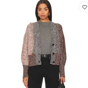 Equipment Ayana Multi Color Cardigan in Sepia Rose | XL